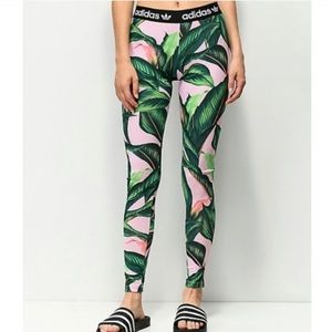 ADIDAS and FARM RIO Palm Pink Leggings